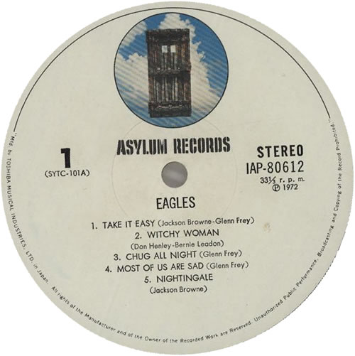 LP イーグルス デビュー IAP80612 ASYLUM /00400 EAGLES / Same (LP) / Asylum | WAXPEND RECORDS